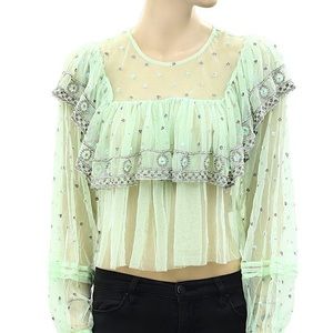 Free People | Disco Ball Top | Worn Once for Photoshoot | Authentic
